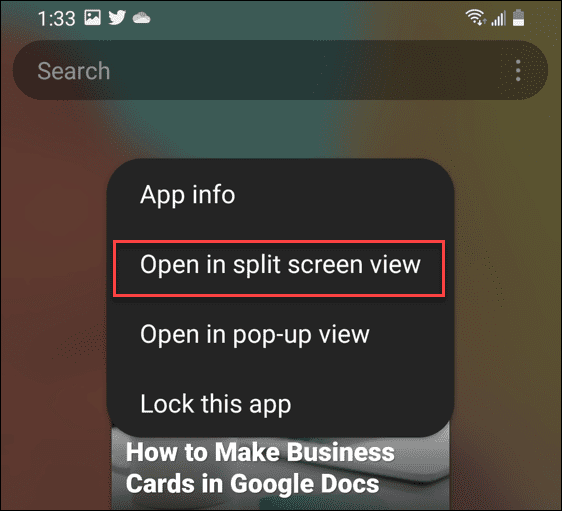 cara membagi layar di android