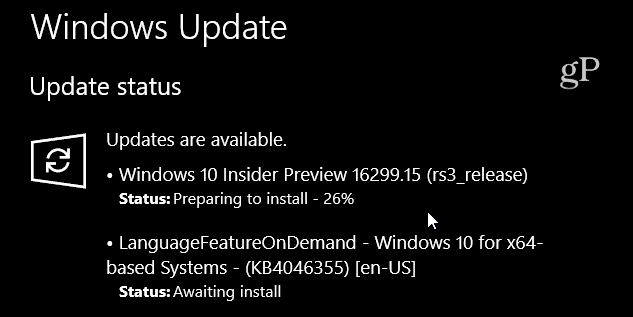 Windows 10 Build 16299-15 Pembaruan Kumulatif