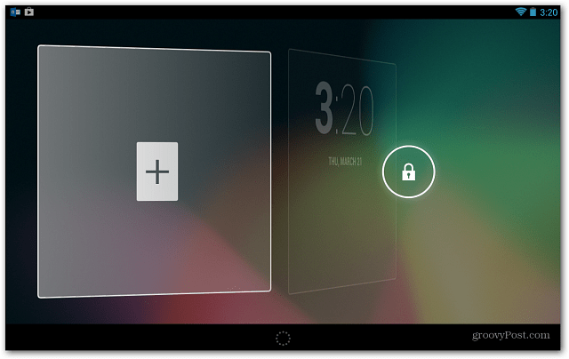 Cara Menyesuaikan Layar Kunci Nexus 7 dengan Widget