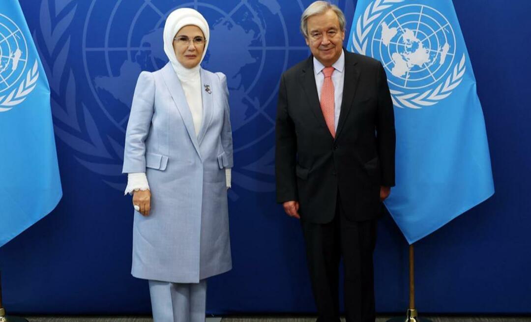 Undangan untuk Emine Erdogan dari PBB! Mengumumkan Proyek Nol Limbah ke dunia