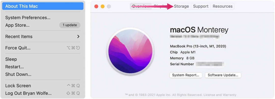 Kosongkan Penyimpanan tentang Mac ini