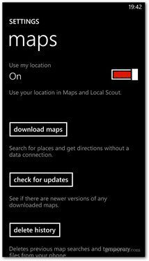 Windows Phone 8 mengunduh peta
