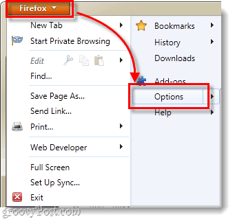 opsi menu firefox 4