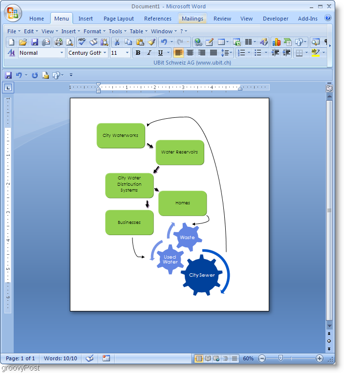 Contoh Microsoft Word 2007 Flowchart