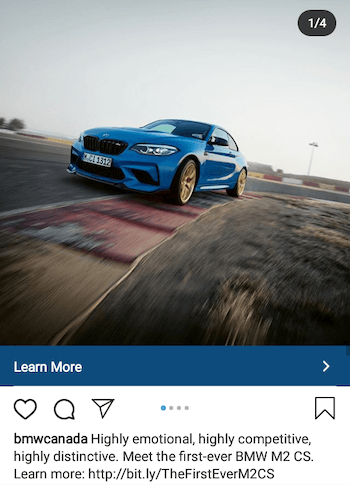 contoh iklan Instagram yang menekankan proposisi nilai unik (UVP)
