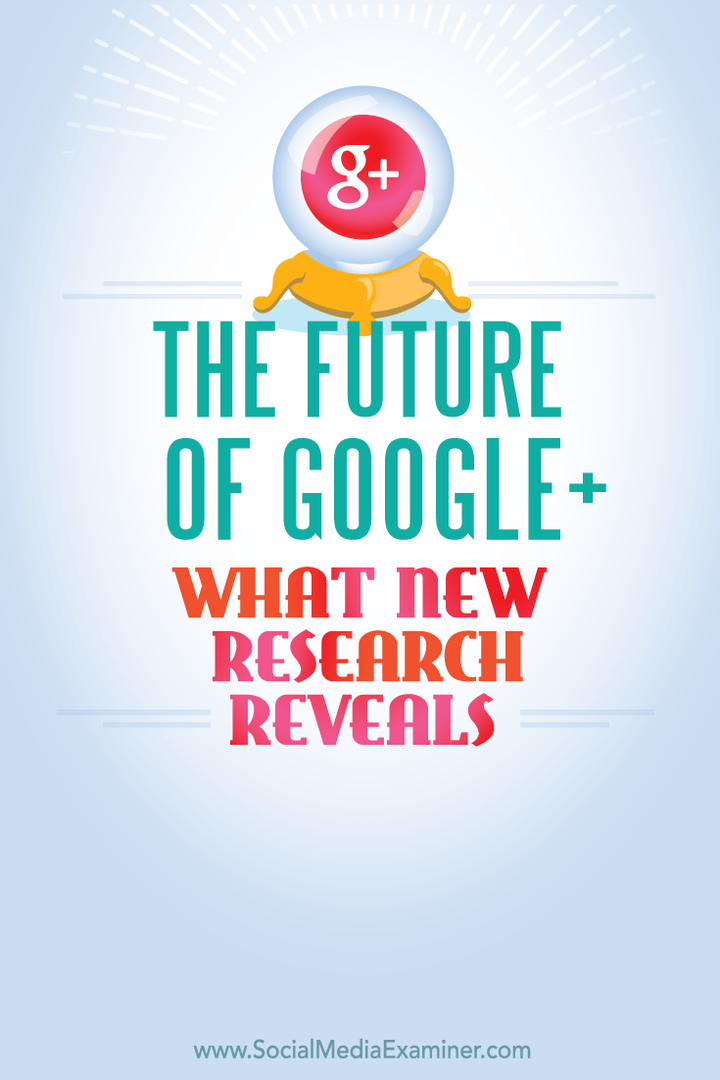 penelitian tentang masa depan google plus