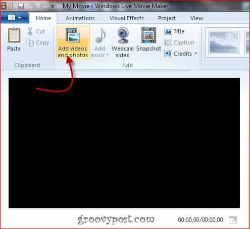 Cara memutar file film di Windows Live Movie Maker