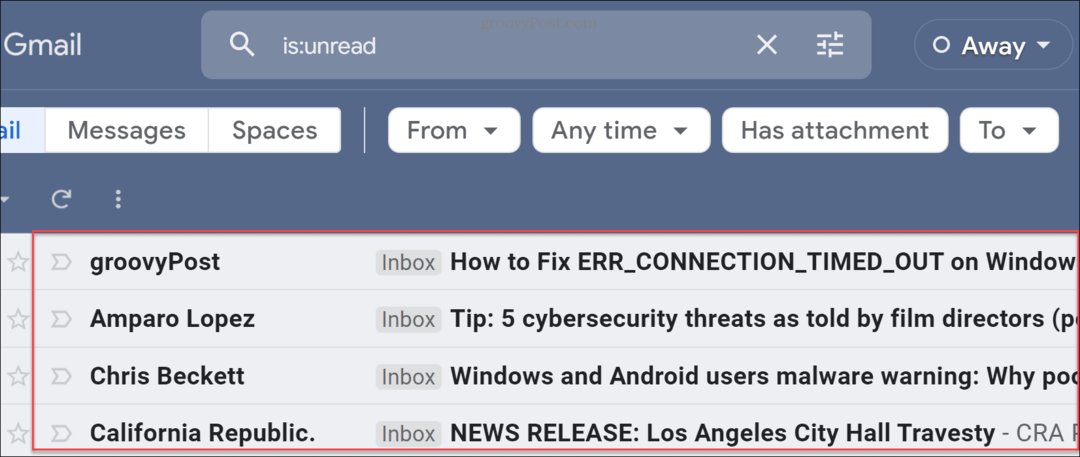 Cara Menemukan Email yang Belum Dibaca di Gmail