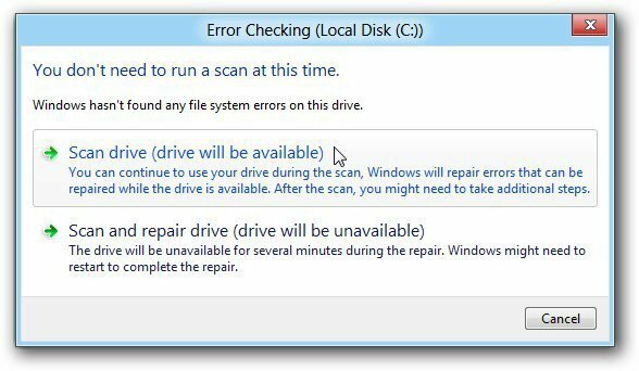 Disk Check Errors