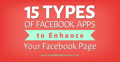 15 jenis aplikasi facebook