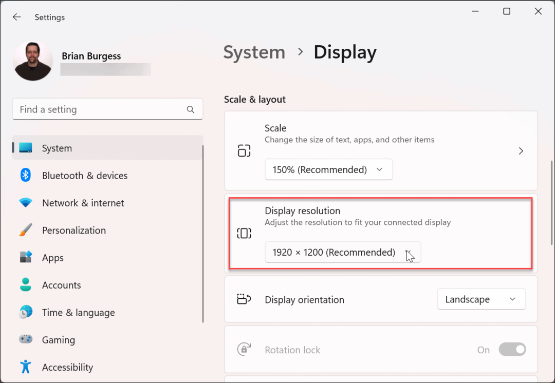 Ubah Resolusi Layar pada Windows 11