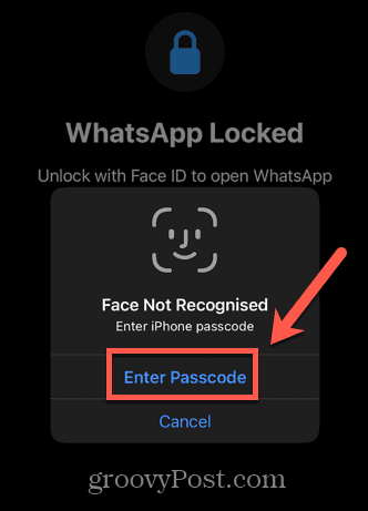 whatsapp masukkan kode sandi