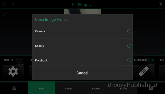 PicShop memuat gambar Android