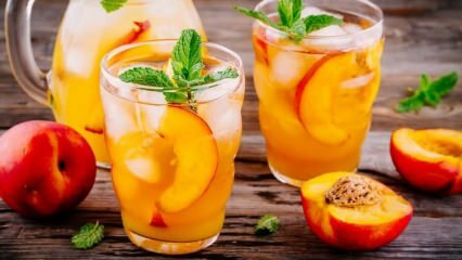 Bagaimana cara membuat jus persik termudah? Tips membuat jus dari buah persik