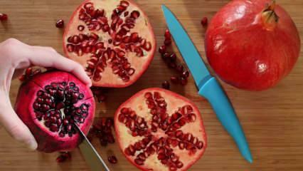 Bagaimana cara mengekstrak buah delima dengan mudah? Bagaimana cara mengupas buah delima? Trik ekstraksi buah delima 