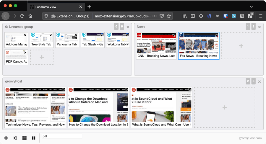 Grup Tab Panorama untuk Mengatur Tab Firefox