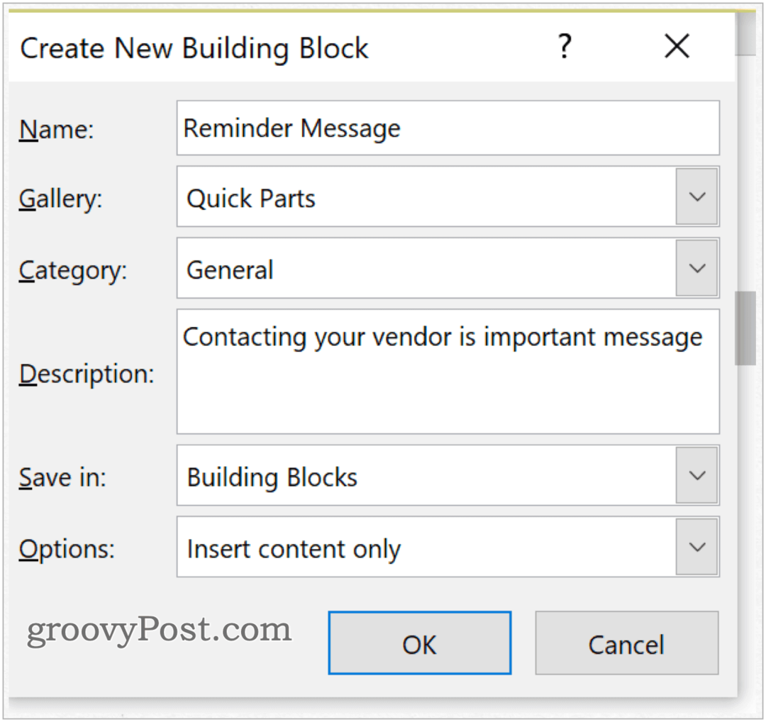 Cara Menggunakan Blok Bangunan di Microsoft Word