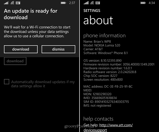 Windows Phone 8.1 Pratinjau Mendapat Pembaruan Lain
