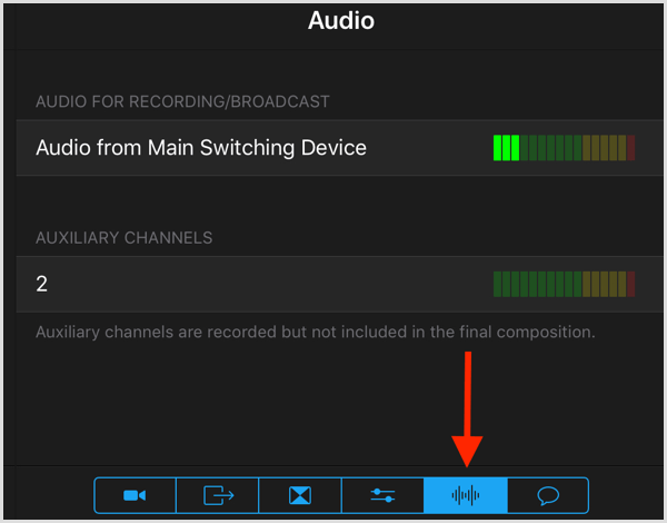 switcher studio audio untuk merekam siaran