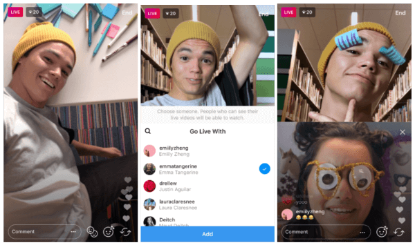 Instagram sekarang memungkinkan penyiar untuk mengundang pemirsa untuk bergabung dengan streaming video langsung mereka di dalam aplikasi.