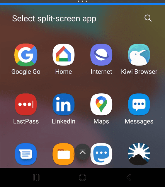 cara membagi layar di android pilih aplikasi