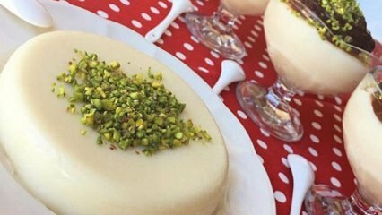 Bagaimana cara membuat pistachio palace custard?