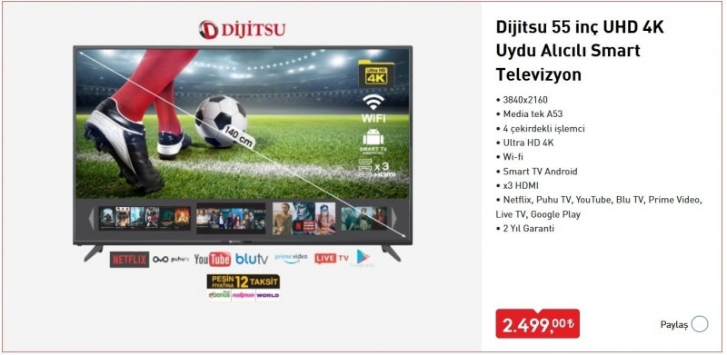 Bagaimana cara membeli Dijitsu Smart TV yang dijual di BİM? Fitur Dijitsu Smart TV