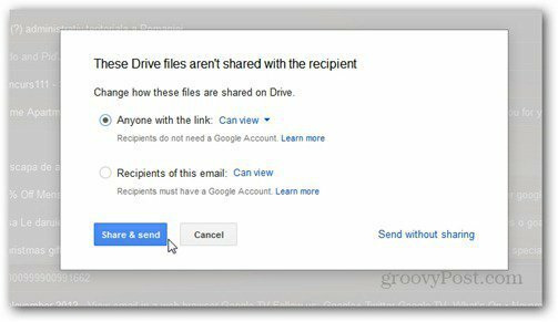 kirim menggunakan hak drive google