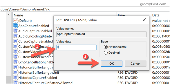 Mengedit Windows Registry untuk menonaktifkan Game Bar