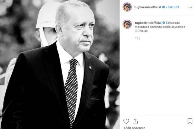 Tuğba Ekinci berbagi tentang Presiden Erdogan