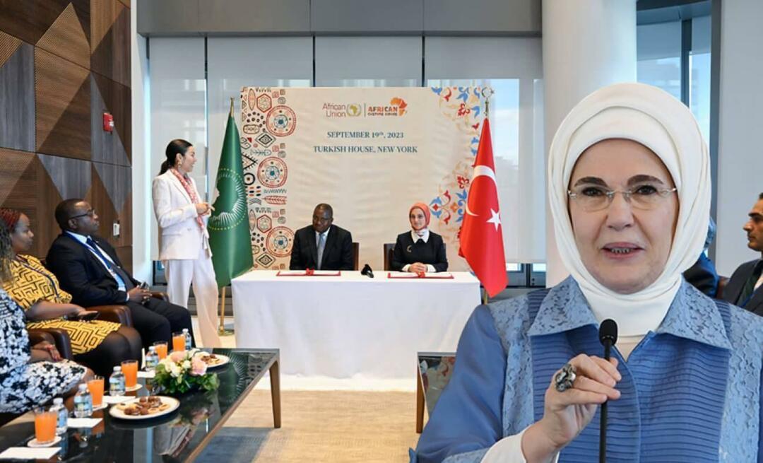 Sebuah nota kesepahaman telah ditandatangani antara Asosiasi Rumah Kebudayaan Afrika dan Uni Afrika!Emine Erdoğan...