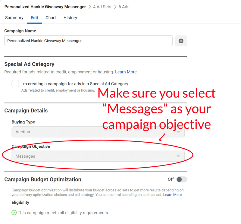 Facebook messenger giveaway messenger ad mengatur langkah 6