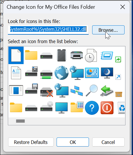 Sesuaikan Ikon Sistem Windows 11