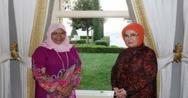 Ibu Negara Erdoğan bertemu dengan Direktur Eksekutif UN Habitat Maimunah Mohd Sharif! 