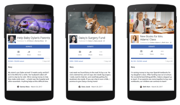 Facebook memperluas alat pemberian amal kepada pengguna pribadi dan Facebook Live.