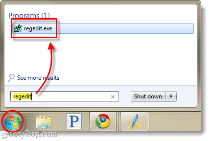 jalankan registry editor windows 7
