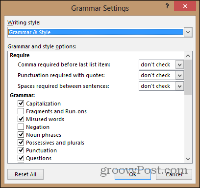 kata 2013 mengkonfigurasi menu pengaturan tata bahasa
