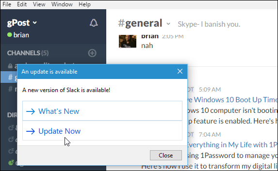 Aplikasi Slack Windows Desktop Diperbarui ke 2.0.1