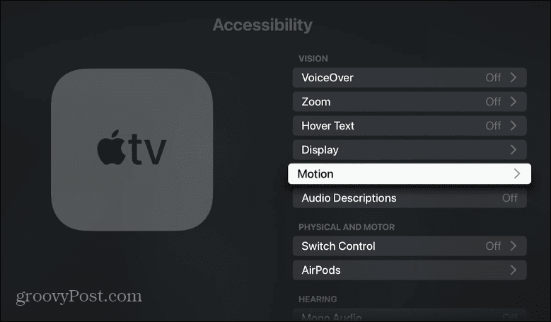 Nonaktifkan Putar Video dan Suara Otomatis di Apple TV