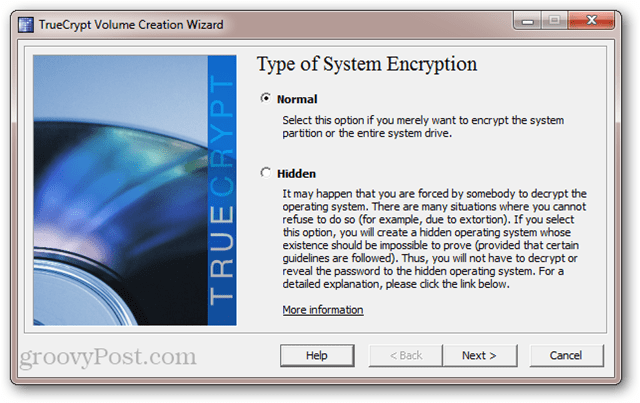 TrueCrypt: Jenis Enkripsi Sistem