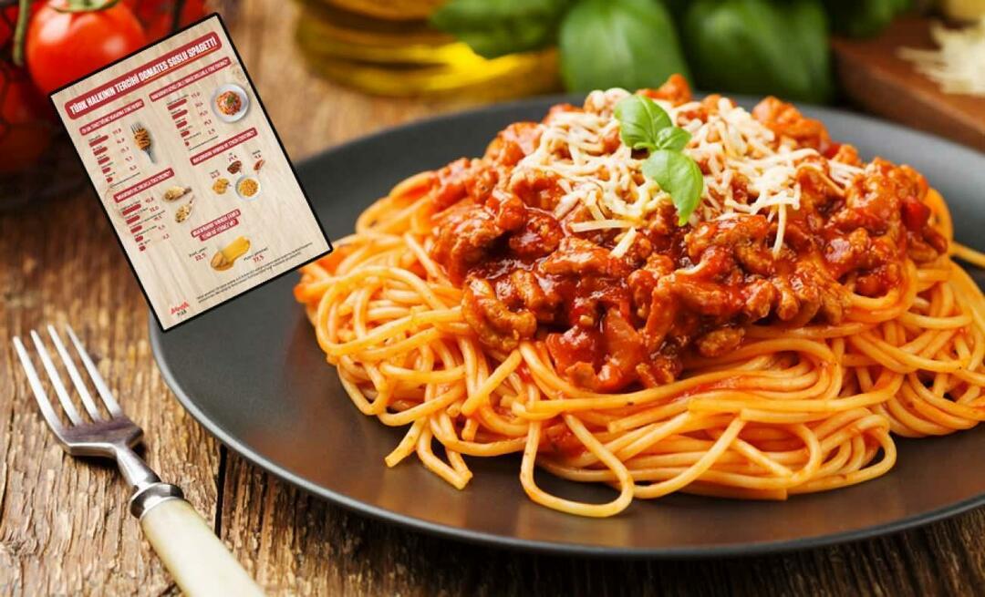 Areda Piar meneliti: Pasta paling populer di Turki adalah spageti dengan saus tomat