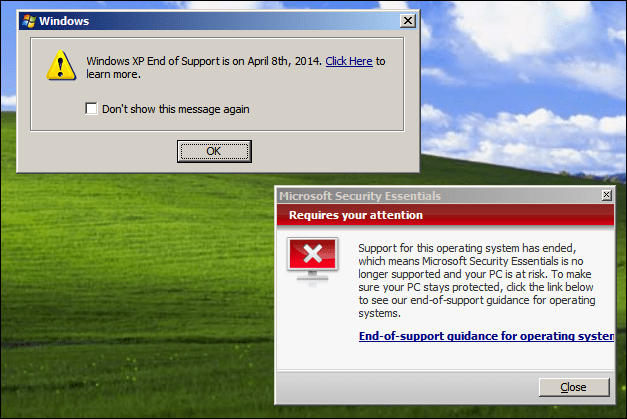 Microsoft Memperbarui Esensi Keamanan XP untuk Waktu Terbatas