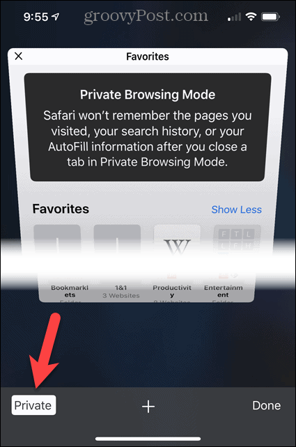 Matikan Private in Safari di iOS