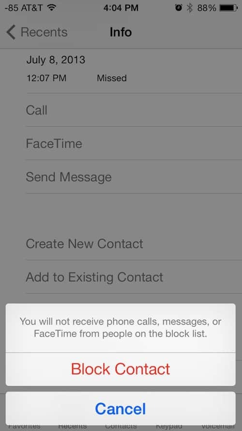 Apple iOS 7 Menambahkan Kemampuan untuk Memblokir Panggilan dan Teks yang Tidak Diinginkan