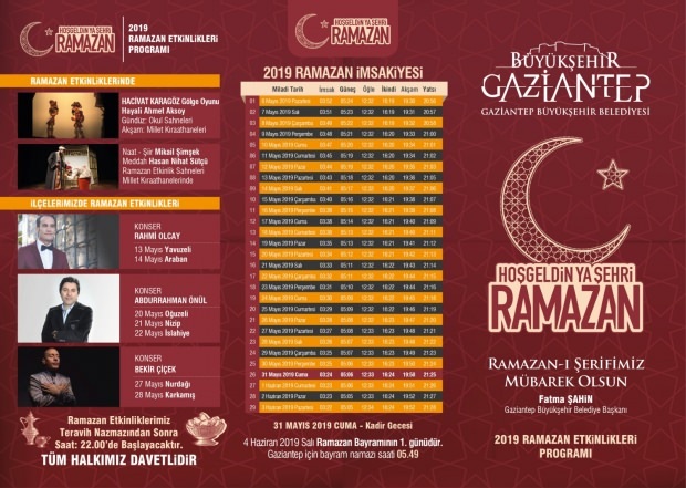 Apa yang ada di acara Ramadhan Gaziantep Municipality 2019?