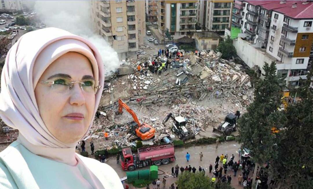 Ibu Negara Erdoğan: Hati kami terbakar oleh berita gempa bumi!