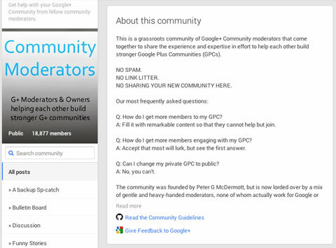 google + postingan pedoman komunitas