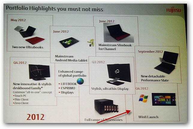 Fujitsu Mempersiapkan Produk Windows 8