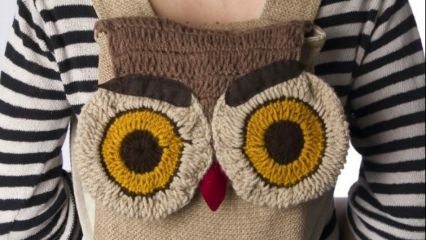 Tas fashion dengan motif crochet animal