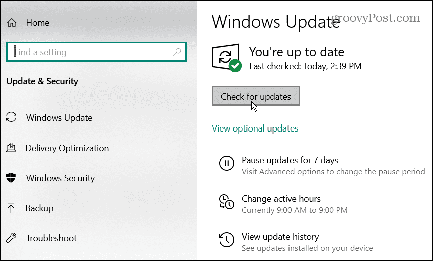 Pembaruan Windows Windows 10